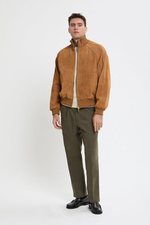 Wildleder-Trainingsjackei m Roughout-Stil
