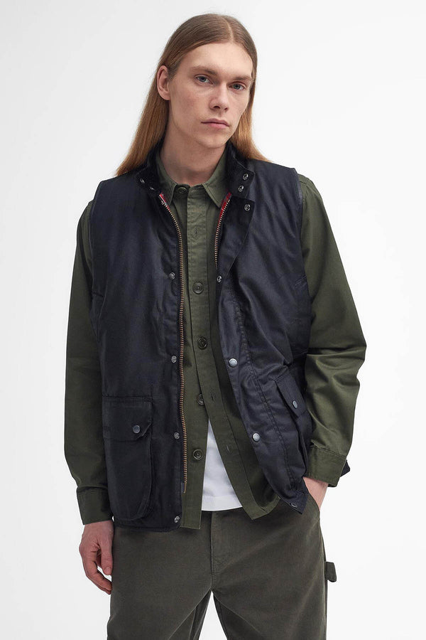 Gilet cerato oversize Barbour x Baracuta