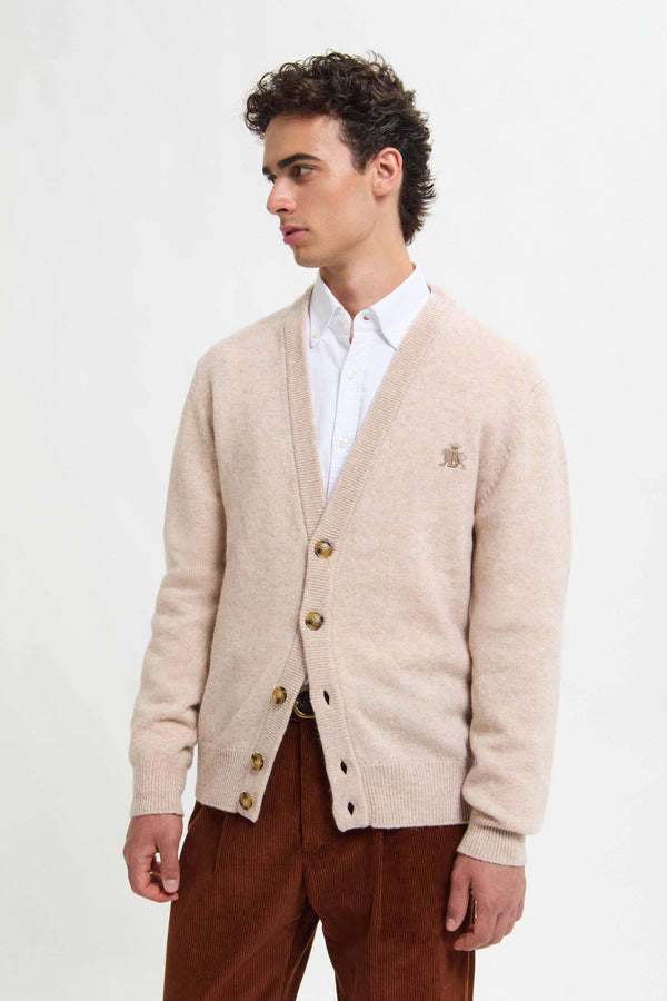CARDIGAN IN LANA SHETLAND