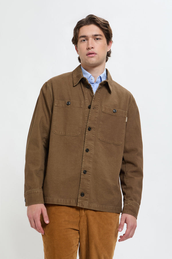 Overshirt in Canvas Tinto Capo