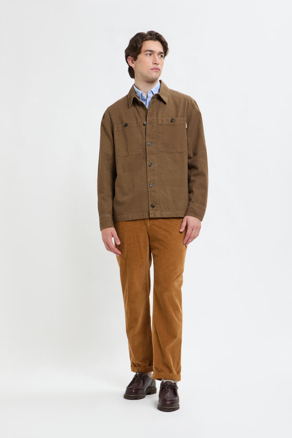 Overshirt in Canvas Tinto Capo