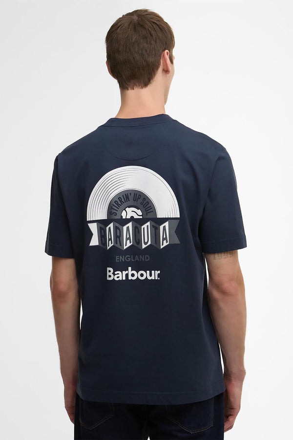 T-shirt oversize Vinyl Barbour x Baracuta